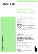 978-3-89691-393-7;Prokla-Automobilität, Ökologie, Krise.jpg - Bild