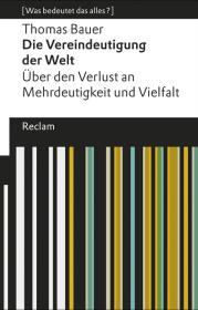  978-3-15-019492-8;Bauer-Die Vereindeutigung der Welt.jpg - Bild