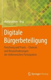  978-3-658-21620-7;Leitner-Digitale Bürgerbeteiligung.jpg - Bild