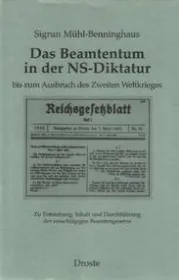 978-3-7700-1601-3;Mühl-Benninghaus-DasBeamtentumInDerNS-Diktatur.jpg - Bild