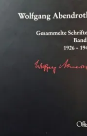 978-3-930345-49-6;Abendroth-GesammelteSchriften1.jpg - Bild