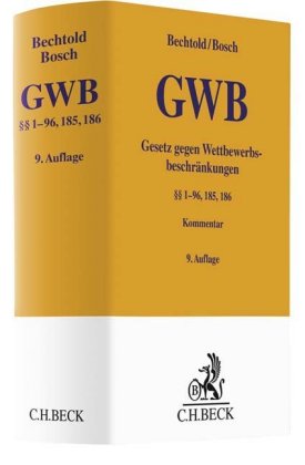 GWB, Kartellgesetz, Kommentar. Gesetz gegen Wettbewerbsbeschränkungen (§§ 1-96, 130, 131). 8. Aufl. Von Rainer Bechtold und Wolfgang Bosch