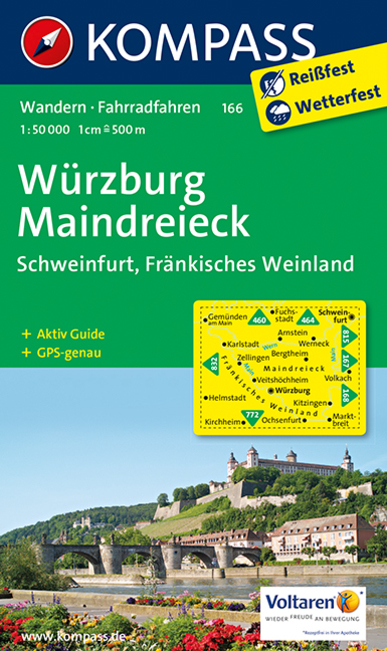 Kompass Karte Würzburg, Maindreieck