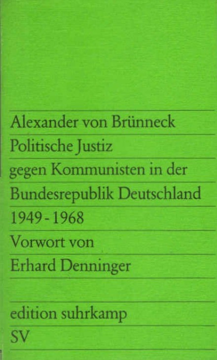  Brünneck-PolitischJustizGegenKommunistenInDerBRD.jpg - Bild