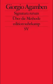  978-3-518-12585-4;Agamben-Signatura rerum.jpg - Bild