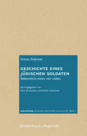  978-3-525-31013-7;Dubnow-GeschichteEinesJüdischenSoldaten.jpg - Bild