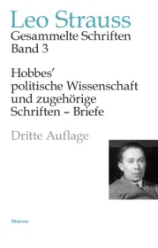  978-3-7873-4133-7;Strauss-HobbesPolitischeWissenschaft.jpg - Bild