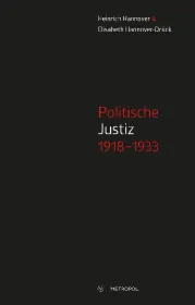  978-3-86331-474-3;Hannover_Hannover-Drück-Politische Justiz 1918-1933.jpg - Bild