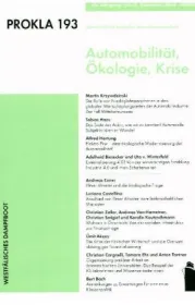 978-3-89691-393-7;Prokla-Automobilität, Ökologie, Krise.jpg - Bild
