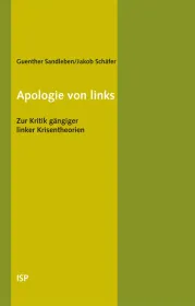  978-3-89900-141-9;Sandleben_Schäfer-Apologie von links.jpg - Bild